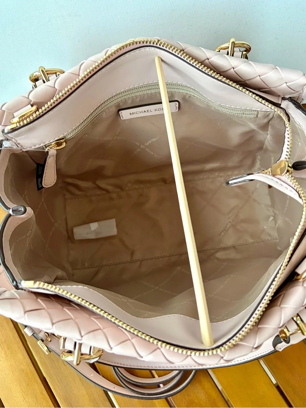 MICHAEL KORS OUTLET Marilyn Medium Woven Satchel